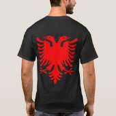 Rode Albanese adelaar T-shirt (Achterkant)