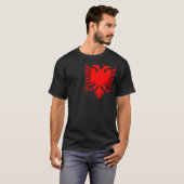 Rode Albanese adelaar T-shirt (Voorkant volledig)