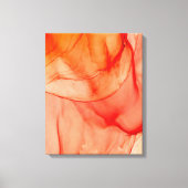 Rode alcohol inkt canvas afdruk (Voorkant)