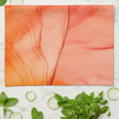 Rode alcohol inkt theedoek (Gevouwen)