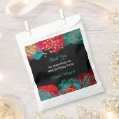 Rode alcohol inkt verjaardagsfeestje bedankzakje (Geknipt)