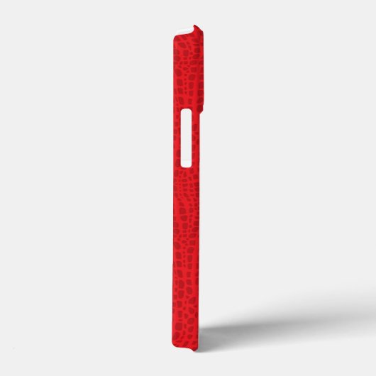 rode alligator, krokodilhuid Case-Mate iPhone case (Achterkant / Rechts)