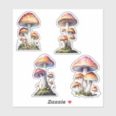 Rode Amanita Paddenstoel Sticker Pack (Vel)