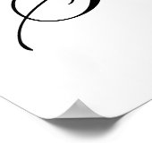 Rode Amaryllis Botanisch Vrijgezellenfeest Welkom Poster (Hoek)