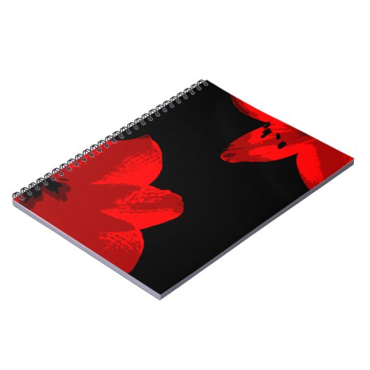 rode amaryllis duo notitieboek (Linkerzijde)