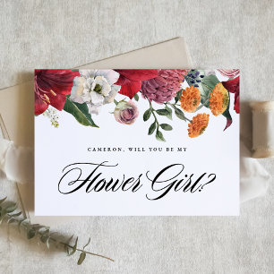 Rode Amaryllis Floral wordt mijn Bloemenmeisje