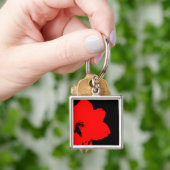 rode amaryllis sleutelhanger (Hand)