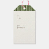 Rode Amaryllis tinten van Fir Greens Winter Gift L Cadeaulabel (Achterkant)