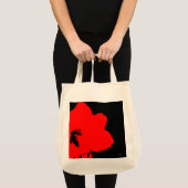 rode amaryllis tote bag (Voorkant (product))