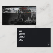 rode amerikaanse vrachtwagen visitekaartje (Voorkant / Achterkant)