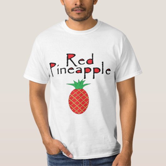 rode ananas t-shirt (Voorkant)