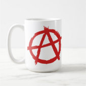 Rode anarchist een symbool anarchie Logo Koffiemok (Links)