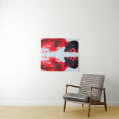 Rode Anatomie – Abstract Menselijk Spieronderzoek Wandkleed (In Situ (horizontaal))