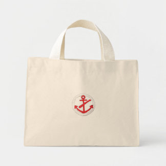 Rode Anchor Nautical Purse Mini Tote Bag