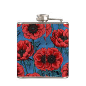 Rode anemontuin heupfles (Achterkant)