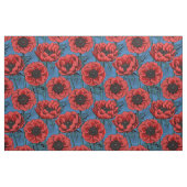 Rode anemontuin stof (Yard (91,4 cm))