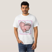 Rode Anesthesist Verpleegster Hart t-shirt (Voorkant volledig)