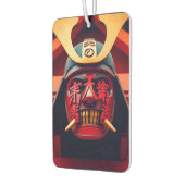 Rode anime-samurai-masker luchtverfrisser (Links)