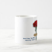 Rode anjer arts waardering cadeau koffiemok (Center)