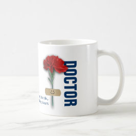 Rode anjer arts waardering cadeau koffiemok