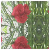 Rode Anjer Bloemen Patroon Stof (Close Up)