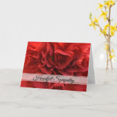 Rode Anjer Bloemen Sympathie Kaart (Gele Bloem)