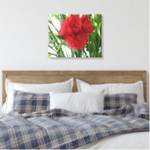 Rode Anjer Canvasprint Canvas Afdruk (Insitu (Slaapkamer))