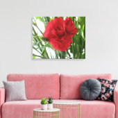 Rode Anjer Canvasprint Canvas Afdruk (Insitu (Woonkamer))