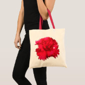 Rode anjer Floral Fantasy-Canvas tas (Voorkant (product))