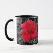 Rode anjer Floral Fantasy Mok (Links)