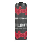 Rode Anjer Grens Water Fles Tumbler (Voorkant)