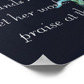 rode anjer Moederdag Bijbels Poster (Hoek)