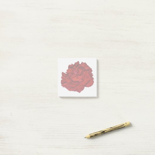 Rode Anjer Plakbriefjes Post-it® Notes (Op bureau)