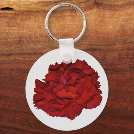 Rode anjer Sleutelhanger (Voorkant)