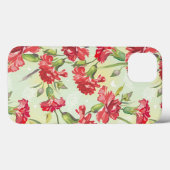 Rode anjers op groen met vlinders Case-Mate iPhone case (Achterkant (horizontaal))