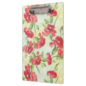 Rode anjers op groen met vlinders klembord (Links)