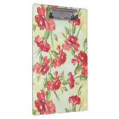 Rode anjers op groen met vlinders klembord (Rechts)