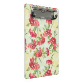 Rode anjers op groen met vlinders mini klembord (Schuin)