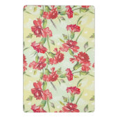 Rode anjers op groen met vlinders mini klembord (Achterkant)