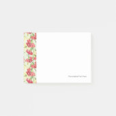 Rode anjers op groen met vlinders post-it® notes (Voorkant)