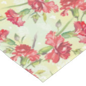 Rode anjers op groen met vlinders tafelkleed (Gekanteld)