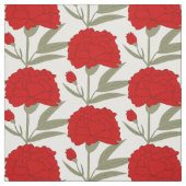 Rode anjers stof (Swatch)