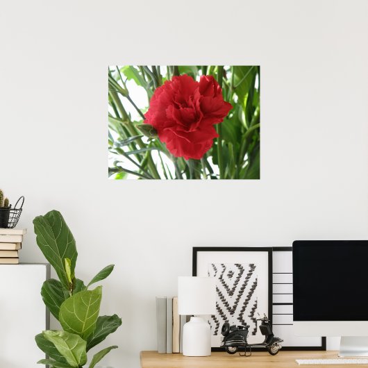 Rode anjnafdruk poster (Thuiskantoor)