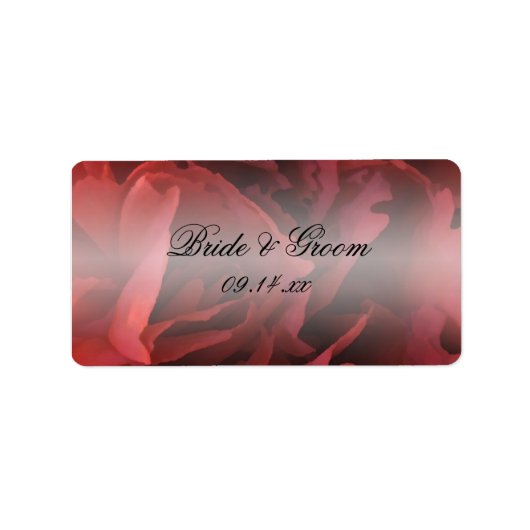 Rode anjnenbloedige bruiloft voor Labels (Voorkant)