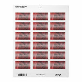 Rode anjnenbloedige bruiloft voor Labels (Full Sheet)