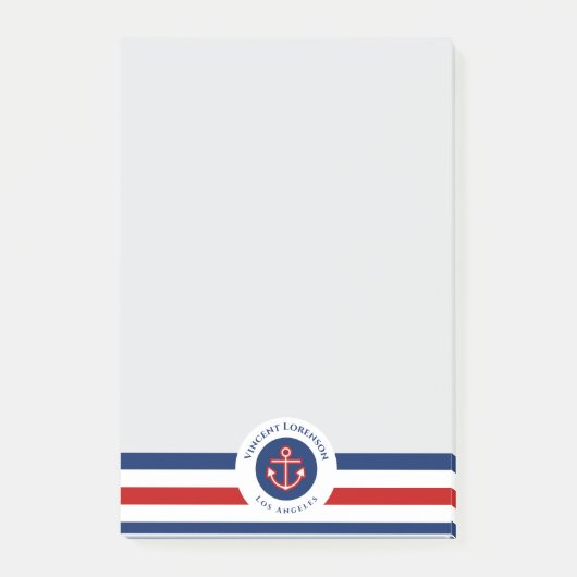 Rode Anker Boot Jacht Nautilisch Specialist Post-it® Notes (Voorkant)