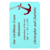 Rode Anker HAT Stateroom Deurmarkering Magneet (Verticaal)