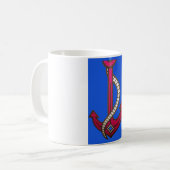 Rode Anker Kunstprint Koffiemok (Voorkant links)