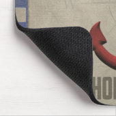 rode anker met nautische blauwe strepen muismat (Hoek)