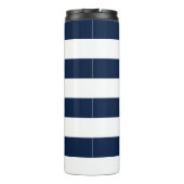 Rode anker op blauwe strepen thermosbeker (Achterkant)